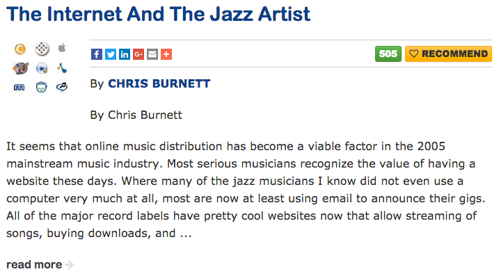 Click image to read at All About Jazz ...